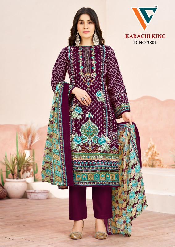 Vandana karachi king vol-38 cotton dress material at wholesale rate
